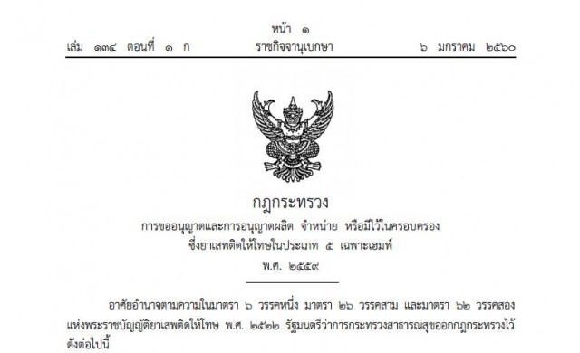 ประกาศราชกิจจาฯแล้ว! อนุญาตผลิต-จําหน่ายเฮมพ์ หรือกัญชง ประกาศราชกิจจาฯแล้ว! อนุญาตผลิต-จําหน่ายเฮมพ์ หรือกัญชง